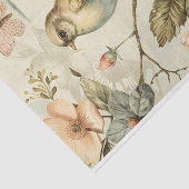 アンティーク春鳥フローライースター卵のデコページ 薄葉紙 (詳細)