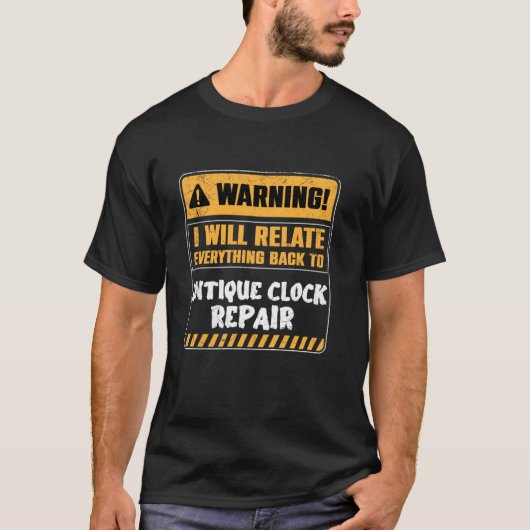アンティーク時計の修理 Tシャツ (正面)