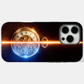 アンティーク時計の設計図 Case-Mate iPhoneケース (裏面 (横))