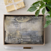 アンティーク時計塔 |ヴィンテージステームパンクデコページ 薄葉紙 (ギフト)