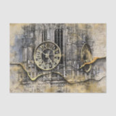 アンティーク時計塔 | Steampunk Ripped Decopage 薄葉紙 (正面)