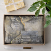 アンティーク時計塔 | Steampunk Ripped Decopage 薄葉紙 (ギフト)