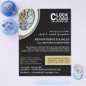 アンティーク時計、時計技師の広告 チラシ (シングル)