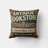 アンティーク書店ヴィンテージ装飾用クッション クッション (裏面)