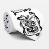 アンティーク書道マソニックシンボルレターS ネクタイ (ロール)