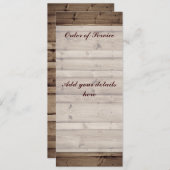 アンティーク木製サービスカード注文 プログラム (正面/裏面)