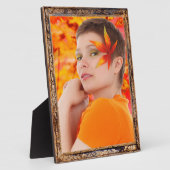 アンティーク木製フレームデザインフォトプラークの追加 フォトプラーク (側面)