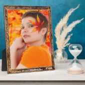 アンティーク木製フレームデザインフォトプラークの追加 フォトプラーク (側面)