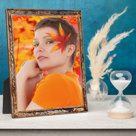 アンティーク木製フレームデザインフォトプラークの追加 フォトプラーク (側面)