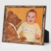 アンティーク木製フレームデザイン2 Add Your Photo フォトプラーク (側面)