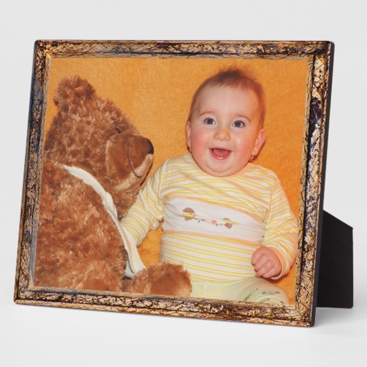 アンティーク木製フレームデザイン2 Add Your Photo フォトプラーク (側面)