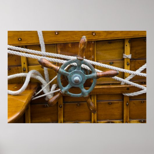 アンティーク木製ボート ポスター (正面)