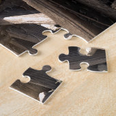 アンティーク木製ワゴンホイール ジグソーパズル (側面)