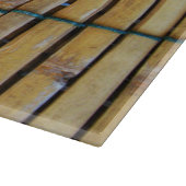 アンティーク木製木材スラット カッティングボード (角)