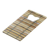 アンティーク木製木材スラット クレジットカード栓抜き (裏面アングル)