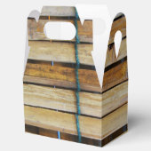 アンティーク木製木材スラット フェイバーボックス (オープン)