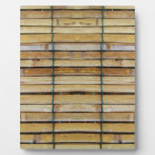 アンティーク木製木材スラット フォトプラーク (正面)