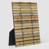 アンティーク木製木材スラット フォトプラーク (側面)