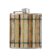 アンティーク木製木材スラット フラスク (正面)