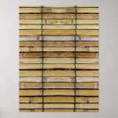アンティーク木製木材スラット ポスター (正面)