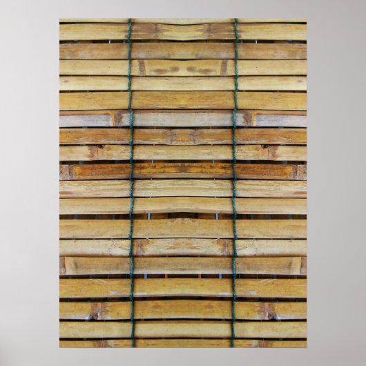 アンティーク木製木材スラット ポスター (正面)