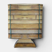 アンティーク木製木材スラット 缶クーラー (正面)