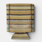 アンティーク木製木材スラット 缶クーラー (裏面)