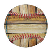 アンティーク木製木材スラット 野球ボール (裏面)