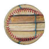 アンティーク木製木材スラット 野球ボール (正面左)