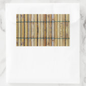 アンティーク木製木材スラット 長方形シール (バッグ)