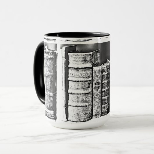 アンティーク本棚コーヒーマグ マグカップ (正面左)