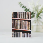 アンティーク本棚葉書 ポストカード (スタンド正面)