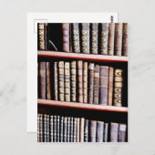 アンティーク本棚葉書 ポストカード (正面/裏面)