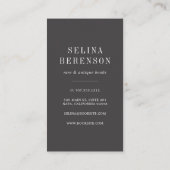 アンティーク本棚 |レアブックディーラー |図書館員 名刺 (裏面)