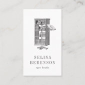 アンティーク本棚 |レアブックディーラー |図書館員 名刺 (正面)