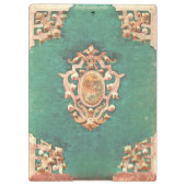 アンティーク本真鍮と緑エレガントビクトリアン クリップボード (裏面)