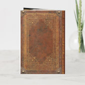 アンティーク本（カスタマイズ可能）カード カード (裏面)