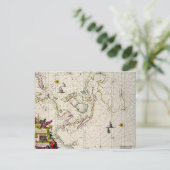 アンティーク東インディの地図 ポストカード (スタンド正面)