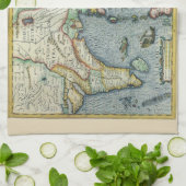 アンティーク東南アジアの地図メルカトル/ホンジウス キッチンタオル (折り畳み)