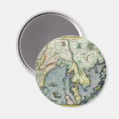 アンティーク東南アジアの地図メルカトル/ホンジウス マグネット (正面/裏面)