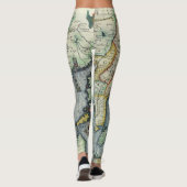 アンティーク東南アジアの地図メルカトル/ホンジウス レギンス (裏面)