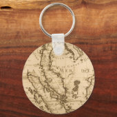 アンティーク東南アジアの地図 | 1687 キーホルダー (正面)