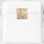 アンティーク東南アジアの地図 | 1687 スクエアシール (バッグ)