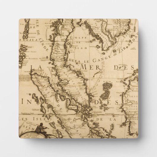 アンティーク東南アジアの地図 | 1687 フォトプラーク (正面)
