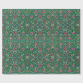アンティーク東洋フローラ ラッピングペーパー (フラット)