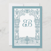 アンティーク枠招待状 招待状 (裏面)