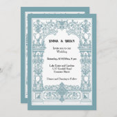 アンティーク枠招待状 招待状 (正面/裏面)