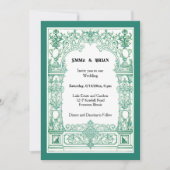 アンティーク枠招待状 招待状 (正面)