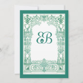 アンティーク枠招待状 招待状 (裏面)