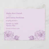 アンティーク枠薄紫日付ポストカードの保存 案内ポストカード (裏面)